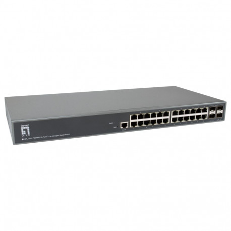 "Switch 24xGE/4x10GSFP+ TURING 19"" Managed L3"