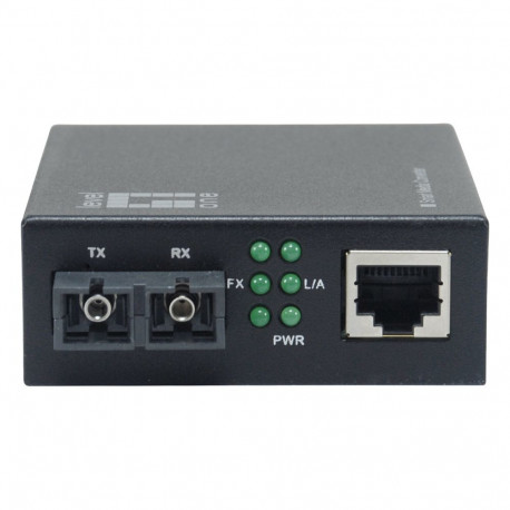 Meediakonverter RJ45->SC GE SM nutikas 1310nm 20km
