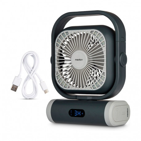 "Medion LIFE Camping Ventilator E10 TF (MD 12065) (grau/wei)"