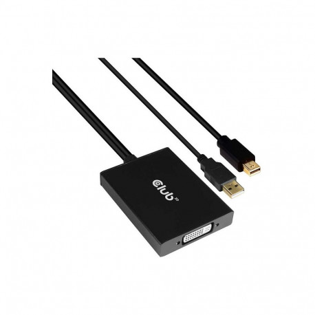 "Club3D Adapter MiniDisplayport > DVI-D (Active Dual) St/Bu retail"