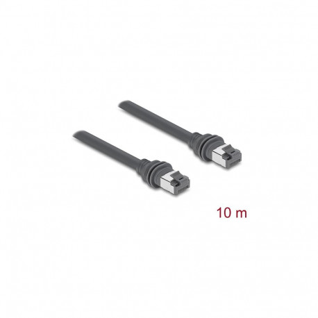 "Delock RJ45 Patchkabel Cat.6 kompatibel mit Starlink Gen3 - 10 m grau"