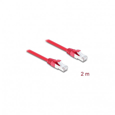 "DELOCK RJ45 Netzwerkkabel Cat.6A S/FTP 2m rot"