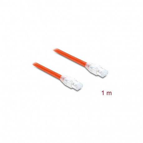 "DELOCK RJ45 Netzwerkkabel Cat.8.1S/FTP 1m bis 40 Gbps orange"