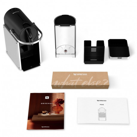Coffee Maker - De’Longhi Pixie EN127.S 1L 19 Bar Capsule Machine Silver