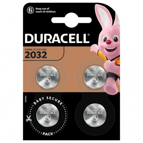 Battery - Duracell CR2032 3V Lithium Coin Cell Batteries, 4 Pcs