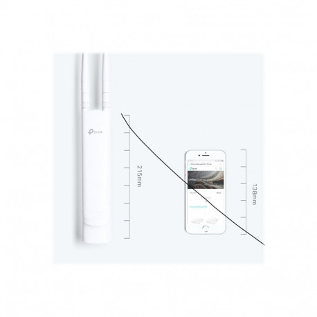 TP-LINK juhtmevaba välitingimuste pääsupunkt EAP110 N300 802.11n 2.4 GHz 300 Mbit/s Etherneti LAN-i 
