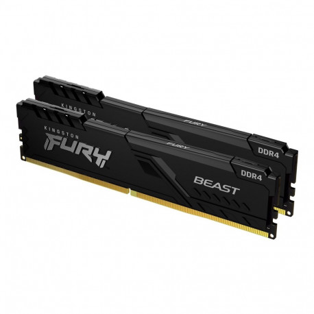 Kingston Technology mälumoodulid FURY Beast 16GB 3200MT/s DDR4 CL16 DIMM (komplekt 2), must