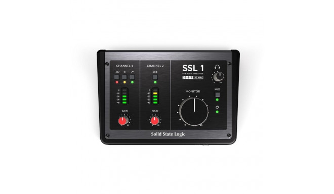 Solid State Logic heliliides SSL 1 USB-C 2 sisendiga ja 2 väljundiga