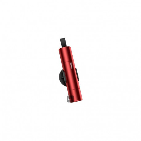 Baseus Car Tool Sharp Safety Hammer (Window-breaking+Safety belt cutting) Red (CRSFH-09)