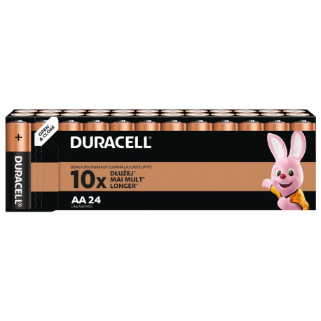 Battery - Duracell AA MN1500 Alkaline Batteries, 24 Pcs