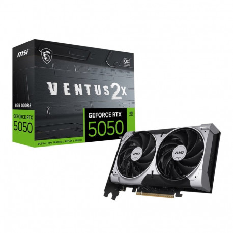 MSI graafikakaart GEFORCE RTX 5050 VENTUS 2X OC NVIDIA 8GB GDDR6