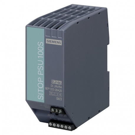 "Siemens 6EP13332BA20 SITOP PSU100S 24V/ 5A gerege. Stromvers. Eing. 120V/230VAC"