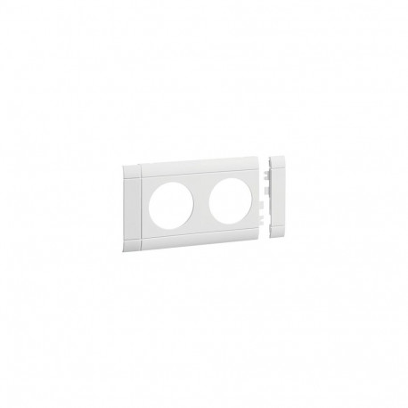 Hager katteplaat GB080209016 2-kohalisele pistikupesale hfr ABS OT80mm ridadesse ühendatav, liiklusv