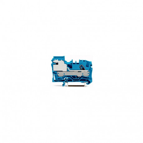 "WAGO 2006-7114 1-Leiter-N-Trennklemme,6 mm,Push-in CAGE CLAMP ,blau"