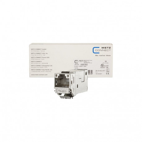 METZ CONNECT E-DAT moodul Keystone Cat.6A Jack 180, 12 tk pakendis