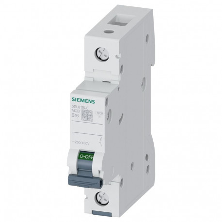Siemens automaatkaitse 5SL61166 B 16A 230/400V 6kA 1p