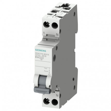 Siemens põlengukaitselüliti 5SV6016-6KK16 AFDD-MCB B16 2pol 230V 1TE
