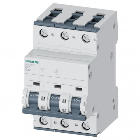 Siemens automaatkaitselüliti 5SY43327 C 32A 400V 10kA 3p
