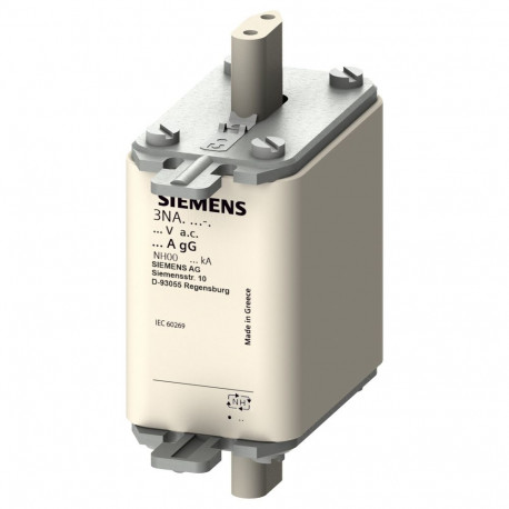 "Siemens 3NA3832 NH00 125A 500VAC/250DC gL/gG Sicherung spannungsfhrend"