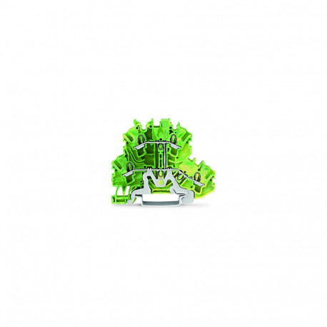 "WAGO 2002-2207 Doppelstockklemme, 4-Leiter-Schutzleiter-klemme,2,5 mm"