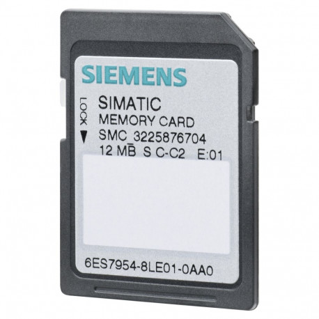 Siemens mälukaart 6ES7954-8LE04-0AA0 S7-1x00 CPU/SINAMICS jaoks 3 3V Flash 12MB