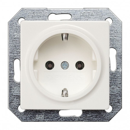 Siemens pistikupesa 5UB1511 DELTA i-system Schuko 10/16A 250V, titaanvalge