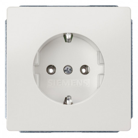 "Siemens 5UB1853 DELTA style Schuko- ** Steckdose 10/16A 250V Abdeckpl. titan"
