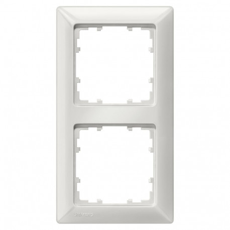 Siemens raam 5TG25520 DELTA line 2-kohaline 151x80mm, titaanvalge