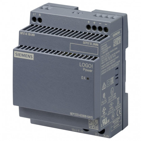 Siemens reguleeritud toiteplokk 6EP33336SB000AY0 LOGO!POWER 24V 4A