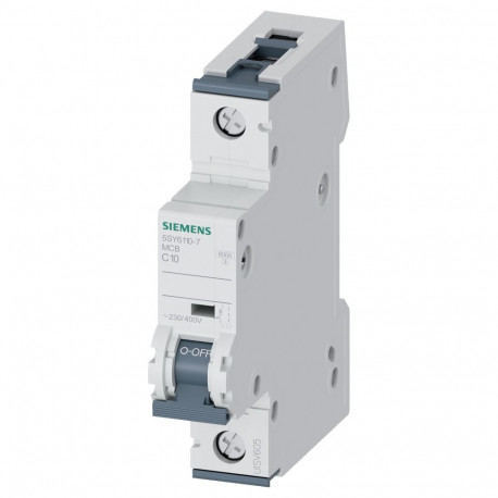 "Siemens Automat C 10A 5SY61107 230/400V 6kA 1p"