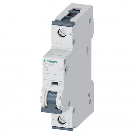 "Siemens Automat B 16A 5SY41166 230/400V 10kA 1p"