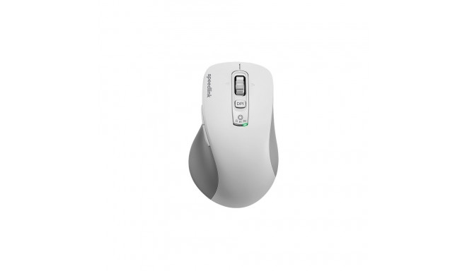 VELORA Rechargeable Mouse - Wireless, Bluetooth, Smart Flying Scroll Wheel, white