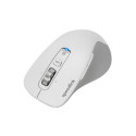 VELORA Rechargeable Mouse - Wireless, Bluetooth, Smart Flying Scroll Wheel, white