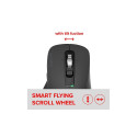VELORA Rechargeable Mouse - Wireless, Bluetooth, Smart Flying Scroll Wheel, black