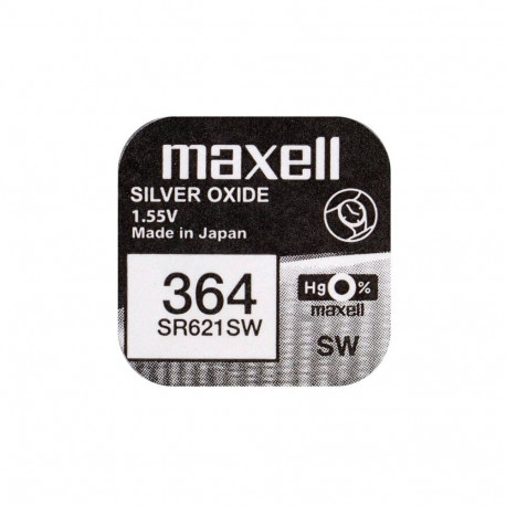 Battery - Maxell 364 SR621SW Watch Battery, 1 Pcs