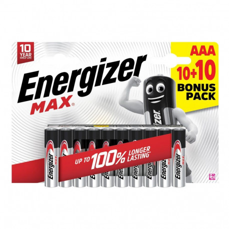 Battery - Energizer Max LR03 Alkalinem 20 Pcs