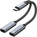 PremiumCord adapter USB-C Splitter 2in1