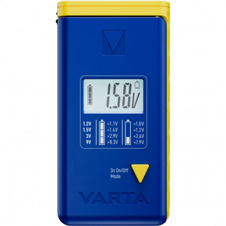 Digitaalne LCD patareidetester AA/AAA/C/D/E, sinine