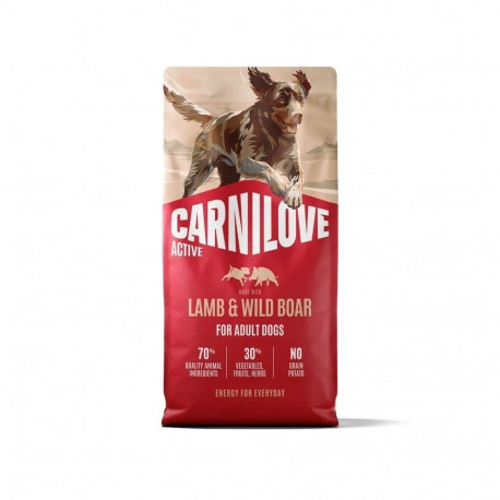 CARNILOVE kuiv koeratoit aktiivsetele täiskasvanud koertele lambaliha ja metssiga 12kg