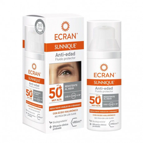 Ecran päikesekaitsevedelik Sunnique vananemisvastane SPF50+ 50ml