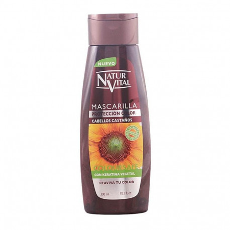 NATUR VITAL juuksemask kaitsev keratiiniga 300ml, kastanpruun
