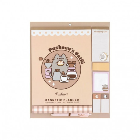 Pusheen - Magnetyczny Kalendarz / Planner miesięczny 2026/2027 (30 x 34 cm)