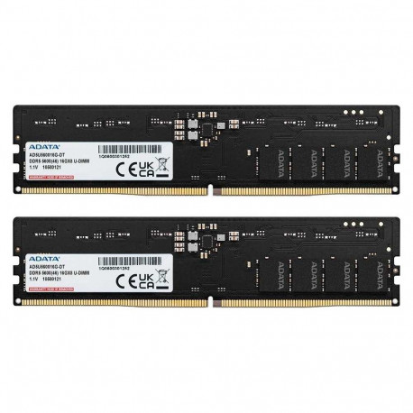 Adata Black 2x16GB DDR5 5600MHZ UDIMM AD5U560016G-DT