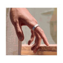 Oura Ring 4 smart ring, Brushed silver, size 8