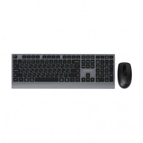 Gembird KBS-WPS-02-CYRL | Keyboard and Mouse Set | Wireless | Cyrillic | Bluetooth | Black