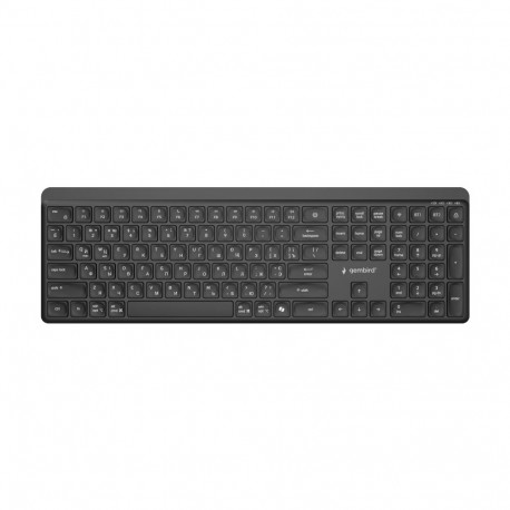 Gembird klaviatuur KB-WPS-03-CYRL juhtmevaba Bluetooth kirilitsa, must