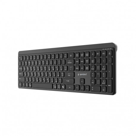 Keyboard - GEMBIRD KB-WPS-03-CYRL Wireless Full-Size Keyboard, 2.4G+BT, RU Layout