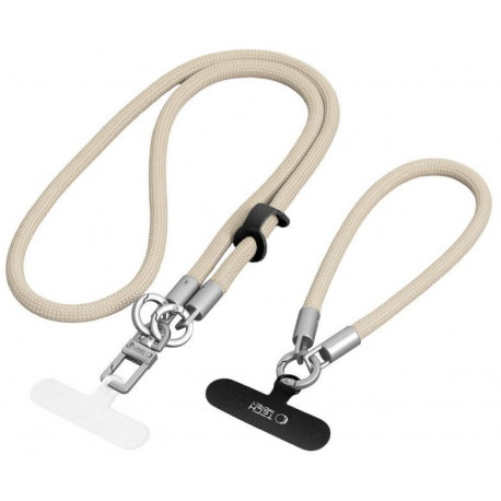 Tech-Protect telefonipael Rope Crossbody & Wrist C10S, beež