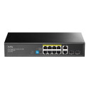 Cudy GS1010PS2 network switch Unmanaged Gigabit Ethernet (10/100/1000) Power over Ethernet (PoE) Bla
