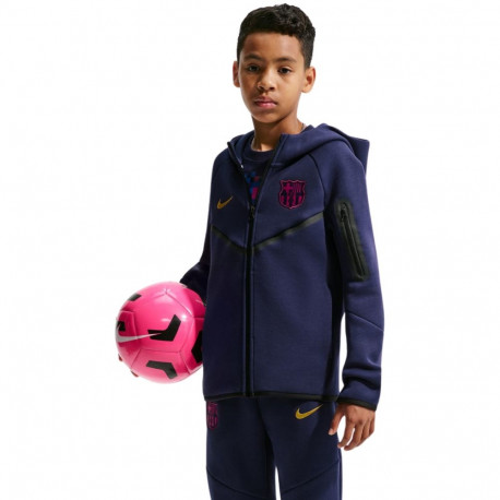 Bluza dla dzieci Nike FC Barcelona Tech Fleece granatowa II3722 498 XL